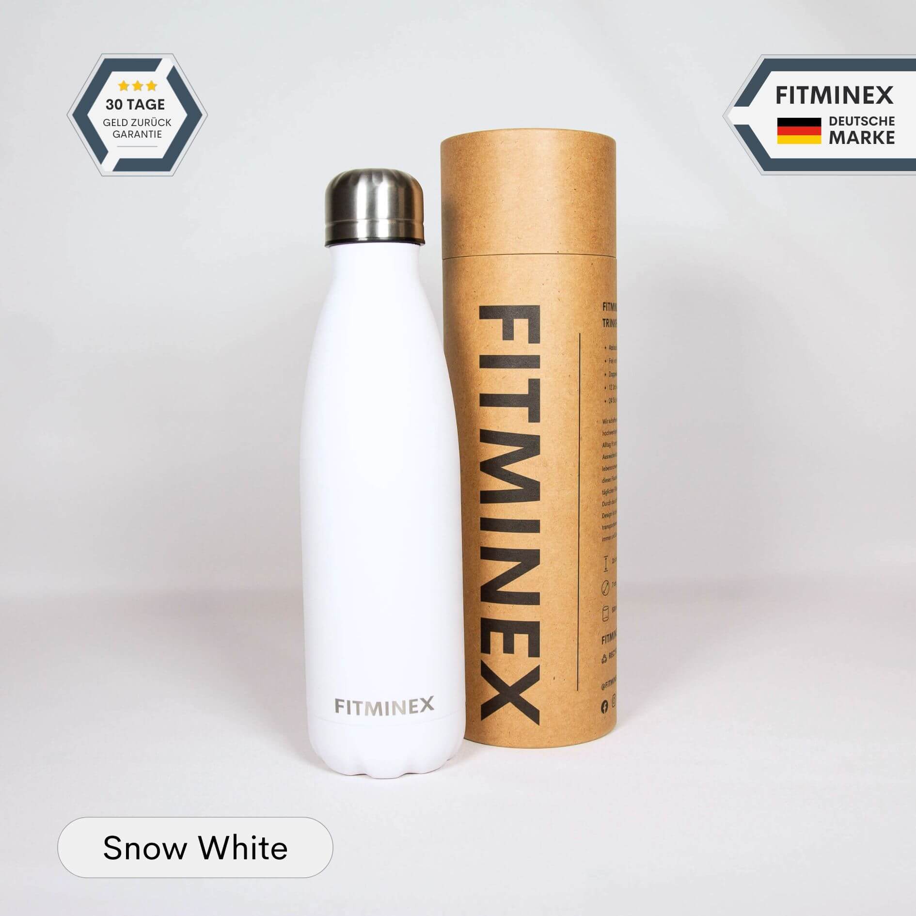 FITMINEX Trinkflasche Edelstahl
