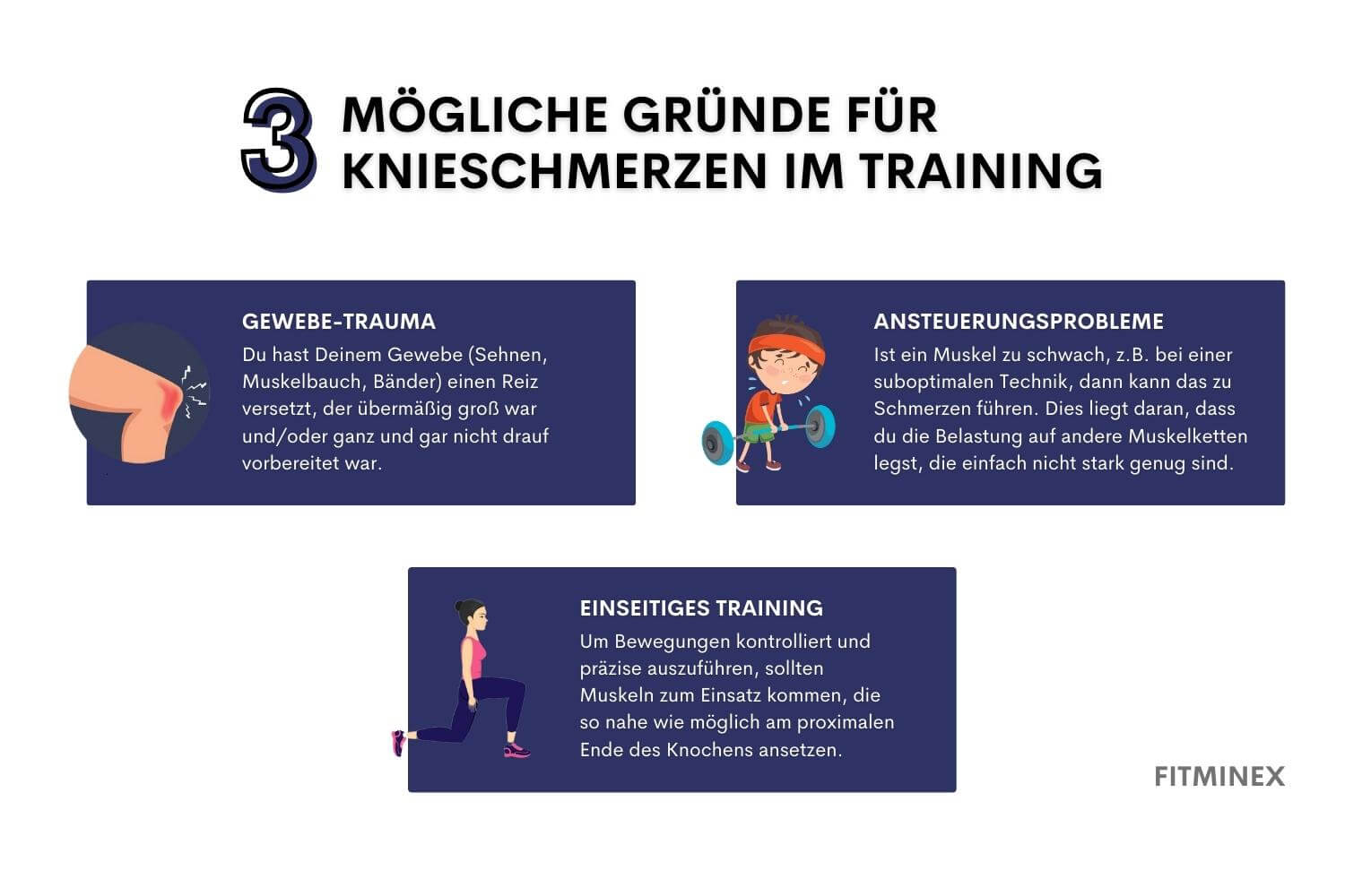 Knieschmerzen beim Training – Die 3 Ursachen